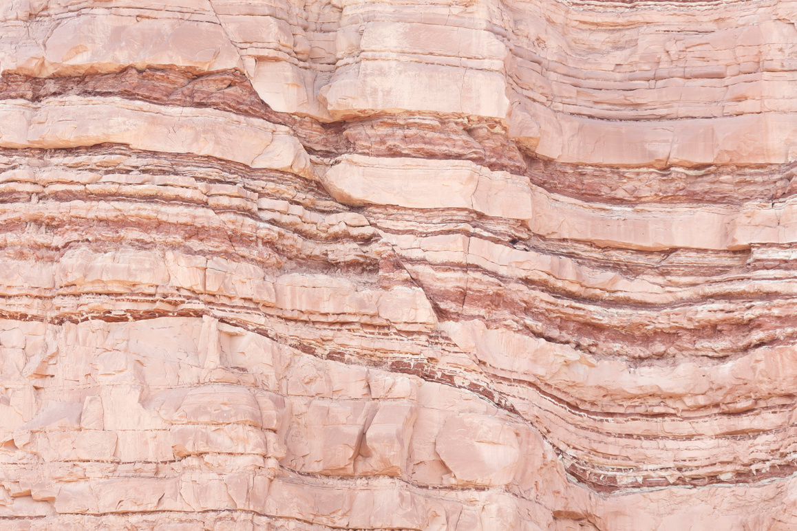 Fault in sandstone strata deformation